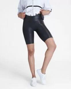 Spanx Faux Leather Bike Short