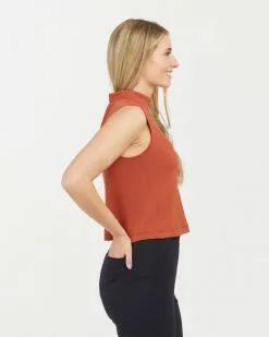 Spanx AirEssentials Mock Neck Top