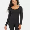 Spanx Luxe Essentials Long Sleeve Mid-Thigh Bodysuit Clothing