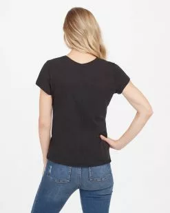 Spanx Pima Cotton Crew Neck Tee The Summer Shop