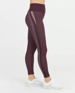 Spanx Look At Me Now Seamless Track Stripe Leggings