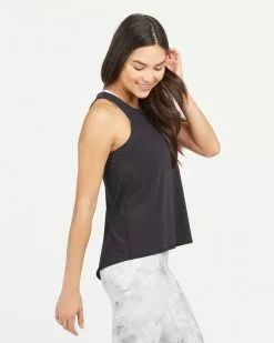 Spanx Go Lightly Ribbed Tie Back Tank Tops + Jackets