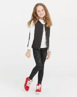 Spanx Girls Faux Leather Camo Leggings