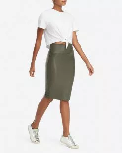 Spanx Faux Leather Pencil Skirt