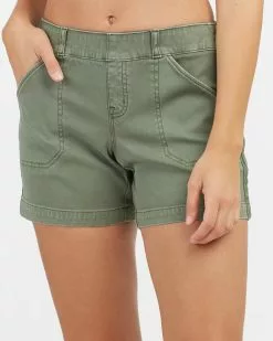 Spanx Clothing Stretch Twill Shorts, 4