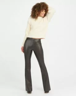 Spanx Leather-Like Flare Pant New