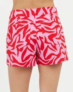 Spanx On-the-Go Printed Shorts, 4" New