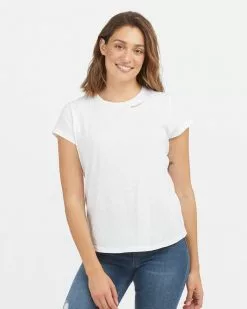 Spanx Pima Cotton Embroidered Graphic Tee