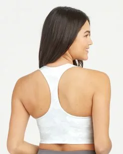 Spanx New Longline Medium Impact Camo Sports Bra