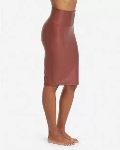 Spanx Faux Leather Pencil Skirt