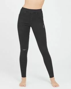 Spanx Vintage Distressed Ankle Skinny Jeans 4 Spanx Vintage Distressed Ankle Skinny Jeans