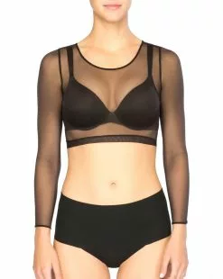 Clothing Spanx® Sheer Fashion Mesh Crop Top