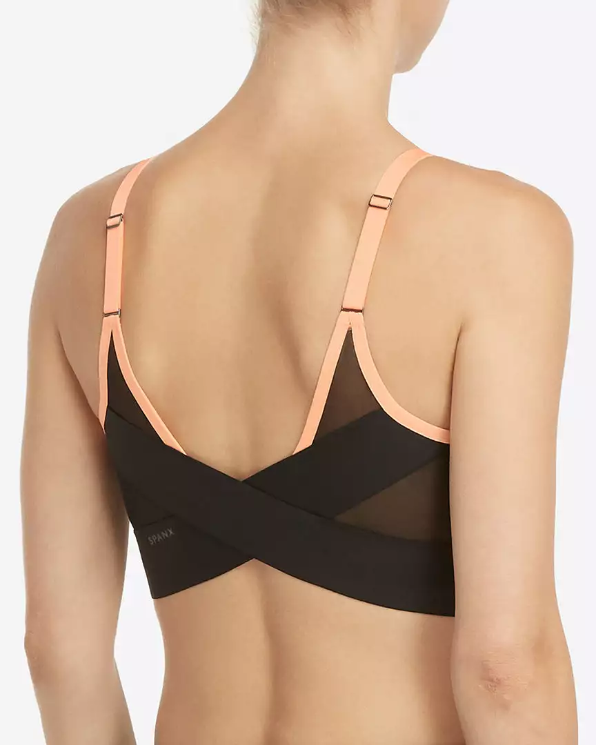 Spanx The Summer Shop Mesh Panel Medium Impact Sports Bra Spanx The Summer Shop Mesh Panel Medium Impact Sports Bra