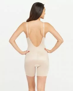 Spanx Best Sellers Suit Your Fancy Plunge Low-Back Mid-Thigh Bodysuit