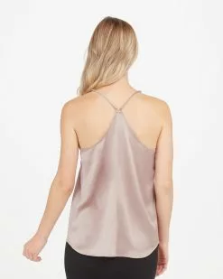 Spanx The Summer Shop Satin V-Neck Racerback Cami