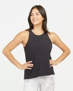 Spanx Go Lightly Ribbed Tie Back Tank Tops + Jackets