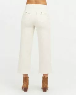 Spanx New Stretch Twill Cropped Wide Leg Pant
