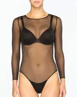 Spanx® Sheer Fashion Mesh Thong Bodysuit Clothing