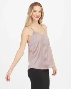 Spanx The Summer Shop Satin V-Neck Racerback Cami