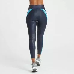 Spanx Faux Leather Track Stripe 7/8 Leggings