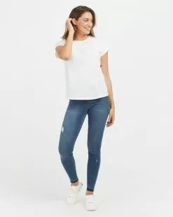 Spanx Pima Cotton Embroidered Graphic Tee