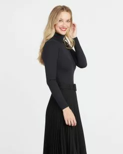 Spanx New Suit Yourself Long Sleeve Turtleneck Thong Bodysuit