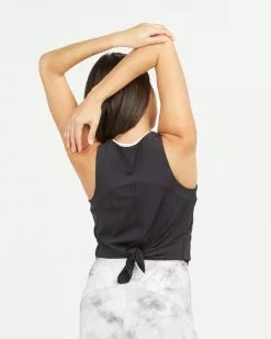 Spanx Go Lightly Ribbed Tie Back Tank Tops + Jackets