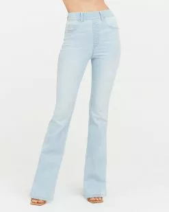 Spanx Flare Jeans, Light Wash New