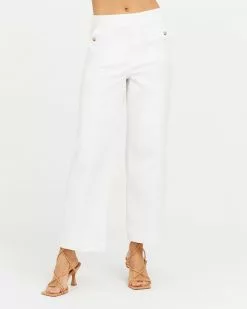 Spanx New Stretch Twill Cropped Wide Leg Pant