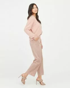 Spanx New Stretch Twill Cropped Wide Leg Pant