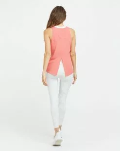 Spanx Go Lightly Ribbed Tie Back Tank Tops + Jackets