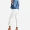 Spanx White Cropped Flare Jeans Clothing