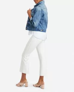 Spanx White Cropped Flare Jeans Clothing