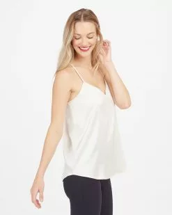 Spanx The Summer Shop Satin V-Neck Racerback Cami