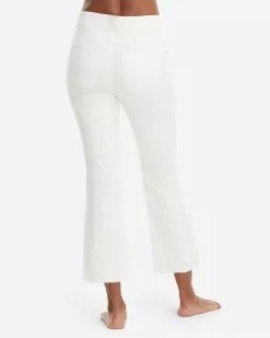 Spanx White Cropped Flare Jeans Clothing