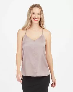 Spanx The Summer Shop Satin V-Neck Racerback Cami