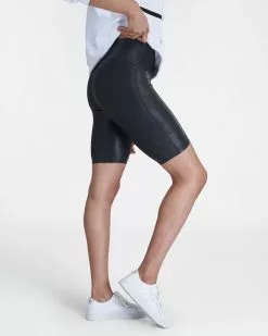 Spanx Faux Leather Bike Short