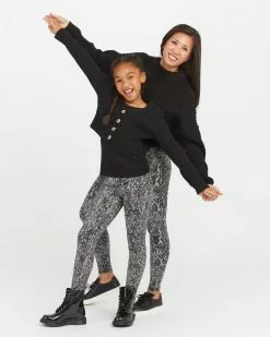 Spanx Girls Faux Leather Snake Shine Leggings 3 Spanx Girls Faux Leather Snake Shine Leggings