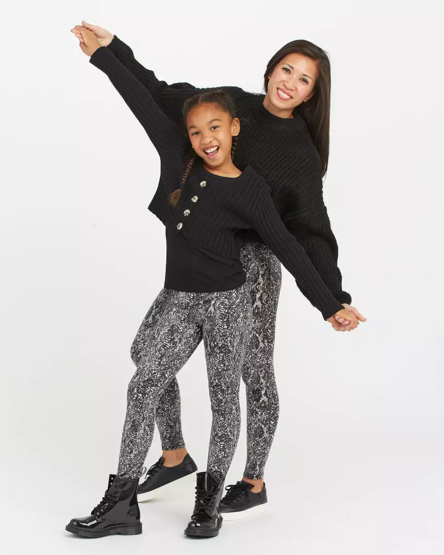 Spanx Girls Faux Leather Snake Shine Leggings Spanx Girls Faux Leather Snake Shine Leggings
